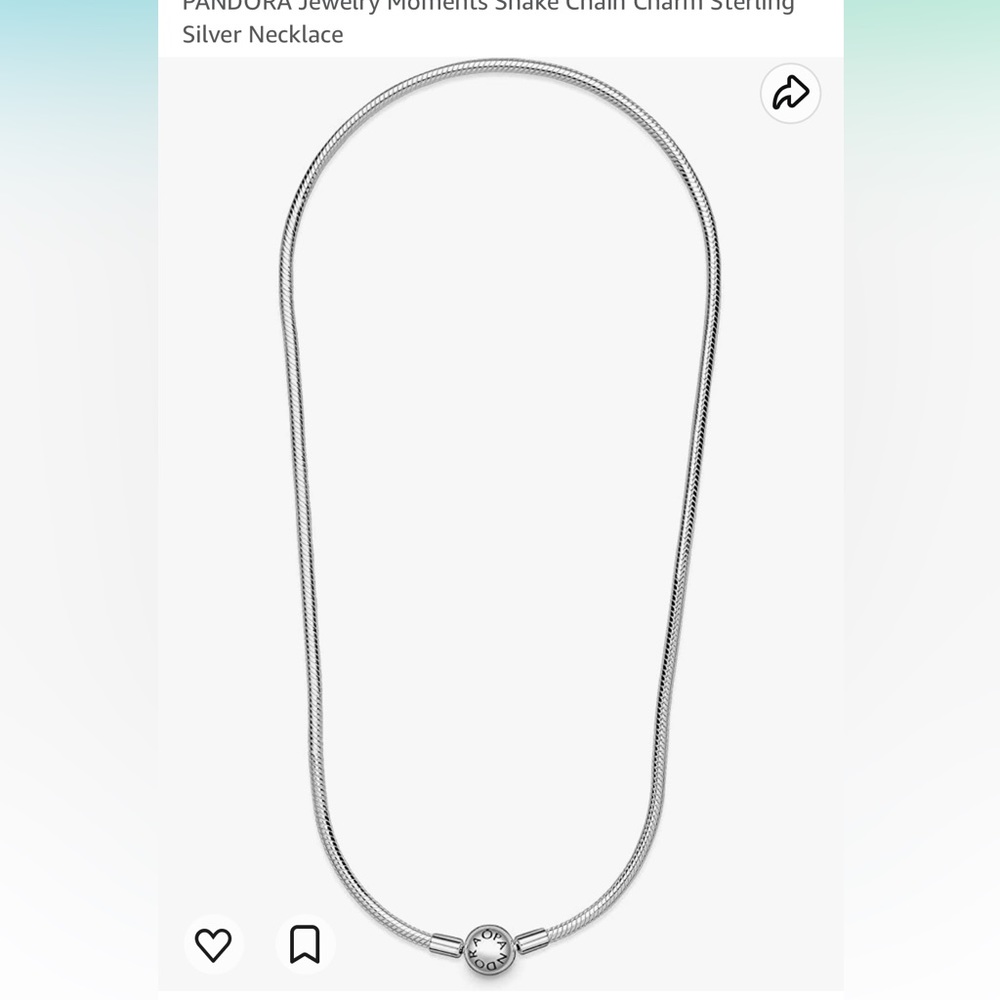Pandora Sterling Silver Snake Chain Necklace